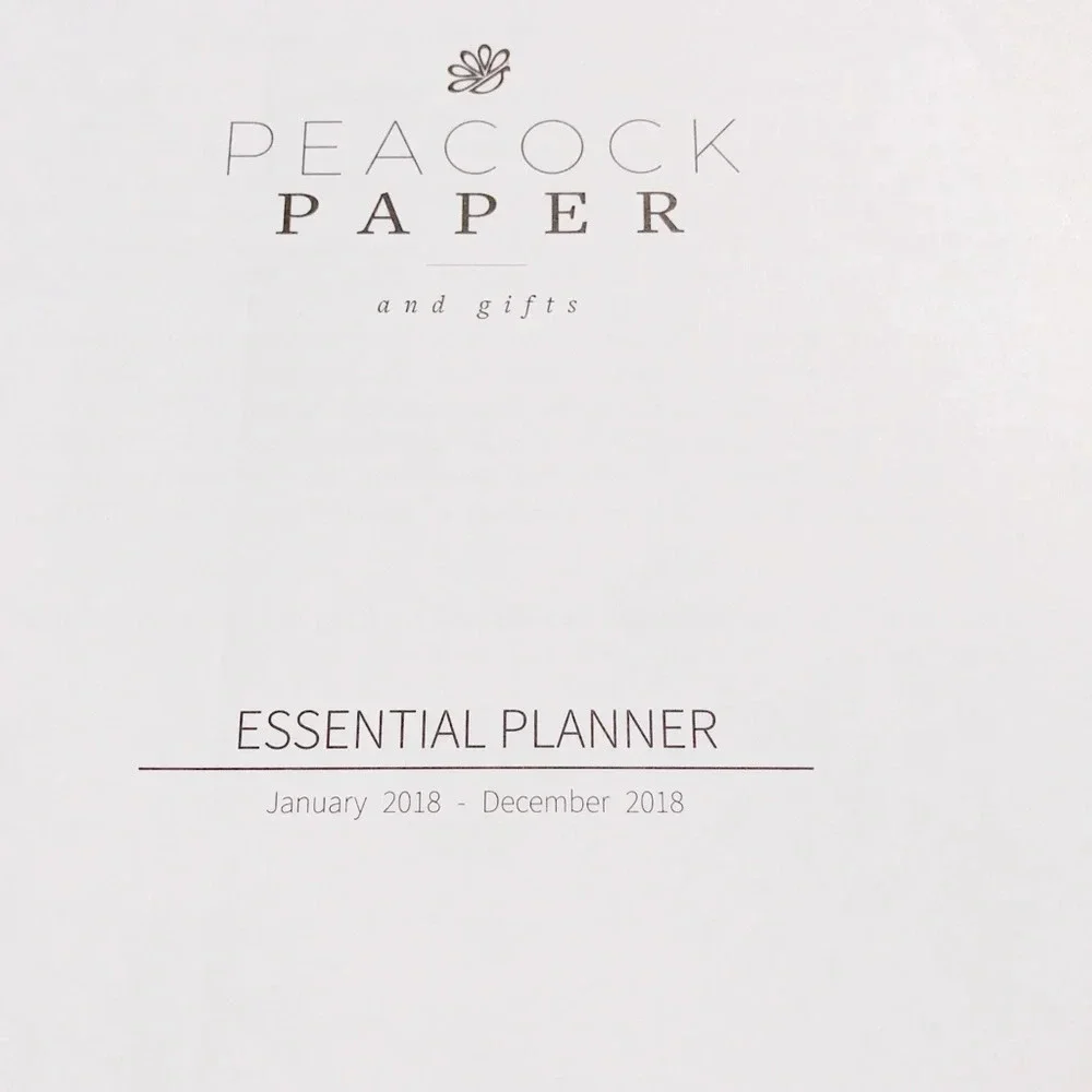 Peacock Paper large navy blue calendar planner
